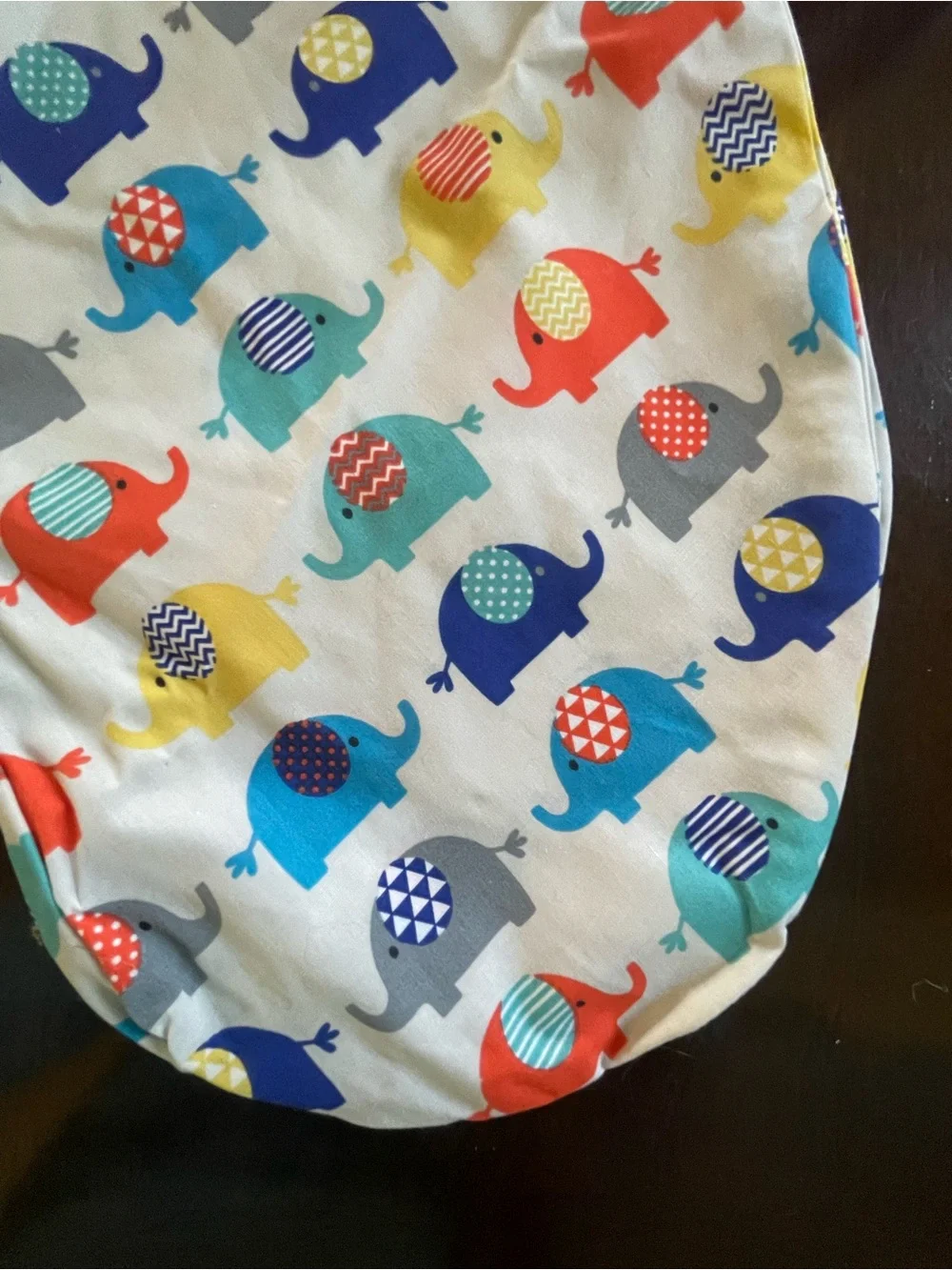 NEW Boppy Pillow Cover in Multicolored Elephant Print